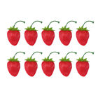  30 Pcs Figuren Dekor Knstliche Erdbeere Naturgetreue Zierfrchte Falsches Obst