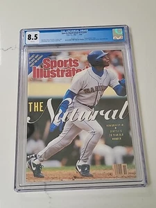 1990 Sports Illustrated Ken Griffey Jr. CGC 8.5 NEWSSTAND 1st Cover Rookie - Picture 1 of 2
