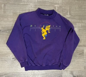 Vintage Nike Bo Jackson Crew Neck Sweatshirt Purple Boys Large 14-16 Made In USA - Picture 1 of 13