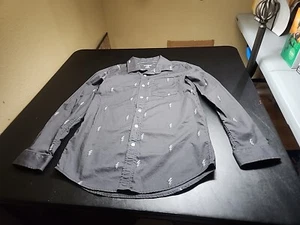 Camicia Cat & Jack con bottoni e fulmini manica lunga L (12/14) - Foto 1 di 4