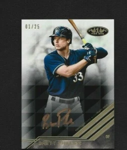 2018 Topps Tier One Brett Phillips Breakout Bronze Ink Autograph 1/25 - Brewers - Picture 1 of 2