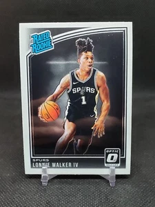 Lot (3) 2018-19 Donruss Optic Lonnie Walker IV Base RC Spurs Lakers - Picture 1 of 3