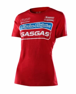 CAMISETA DE MUJER TROY LEE DESIGNS TLD EQUIPO GASOLINA GASOLINA CAMISETA ROJA MOTOCROSS MX INFORMAL TOP - Imagen 1 de 2
