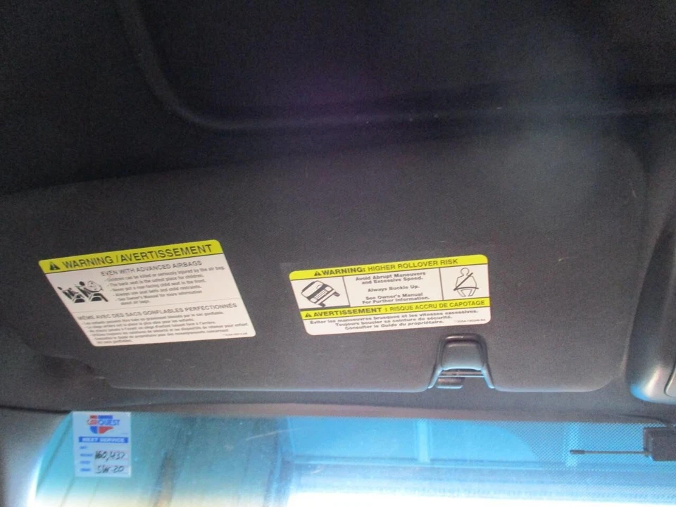 Used Left Sun Visor fits: 2011 Mercury Mariner w/illumination w/sunroof L. w/o g Foto 1 de 4