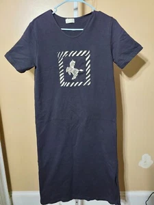 Womens vintage medium cite zebra maxi dress .18.5 armpit to armpit 19.5 waist - Picture 1 of 4