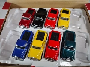 (8 lot) Kinsmart 1:64 DieCast 1955 Chevy Stepside Pickup Keychain Pull Back 3100 - Picture 1 of 9