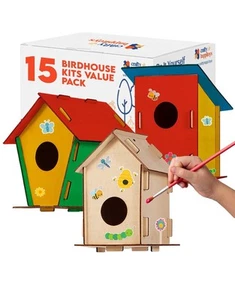 15 DIY Vogelhaus Bausätze für Kinder zum Bauen - Holz Vogelhaus Bausätze - Bild 1 von 8