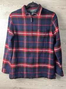 Lauren Ralph Lauren 100% Lambswool Flannel Jacket M - Picture 1 of 8