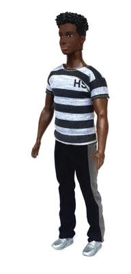 Кукла Barbie Ken Fashionistas 2018 скульптурные черные волосы повседневная афроамериканская - Изображение 1 из 4