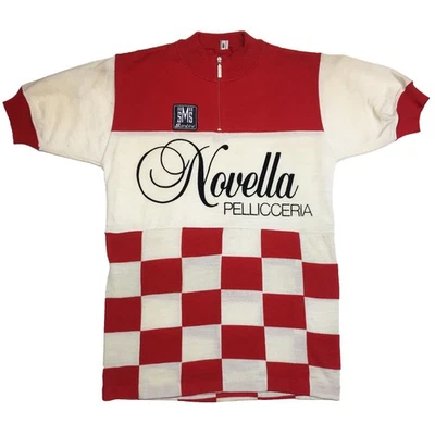 Camiseta deportiva de ciclismo Sergei Uslamin, Novella Pellicceria, casi nueva, vintage Foto 1 de 4