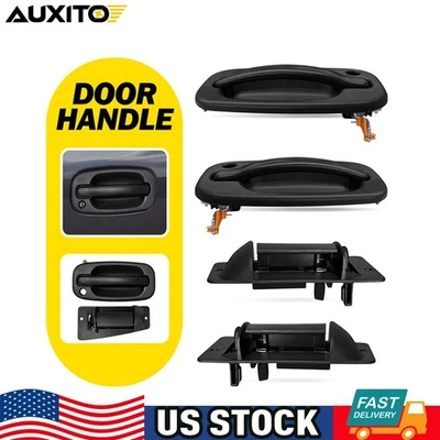 Manija de puerta exterior 4 piezas para Chevrolet Silverado 1500 Classic con cerradura delantera Foto 1 de 4