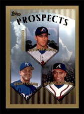 1999  Peter Bergeron, Jeremy Giambi, George Lombard Topps Baseball Card # 207