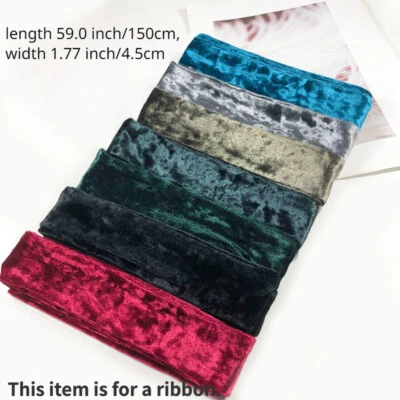Velvet Waist Belt Sash Scarf Lace Up Ribbon Waistband for Robe Dress Shirt - Image 1 of 4