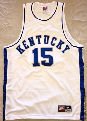VTG Nike Kentucky Authentic Basketball Jersey. SZ. 44 Rare Home Version FLAWLESS Cover
