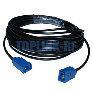 Fakra C Female to Female RF Pigtail Antenna Extension Cable RG174 for GPS WiFi - Afbeelding 1 van 4