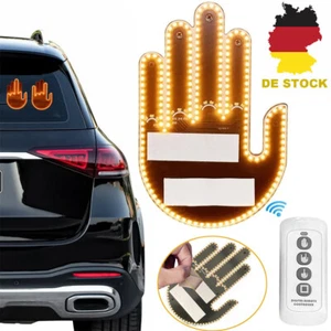 LED-Mittelfinger-Schild für Auto, Mittelfinger-Licht für LKW, KFZ Blinkleuchten - Bild 1 von 15