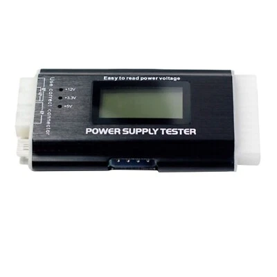 2023 Digital LCD Power Supply Tester Computer 20/24 Pin Check PC 4 PSU ATX - Image 1 of 4