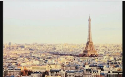 "Imagen IKEA Bjorksta icono francés Torre Eiffel 30 3/4 X 46 1/2"" solo lienzo" Foto 1 de 4