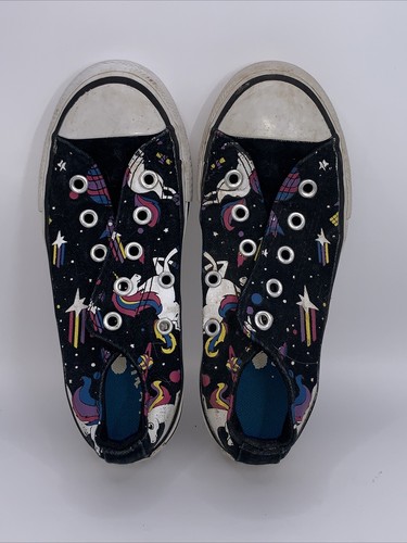 Sneakers Converse CT All Star basse nere coloful unicorno junior taglia 12 bambino