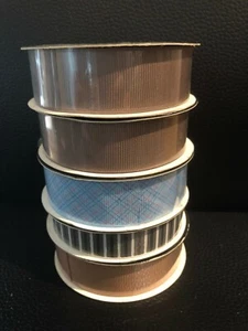 22mm REVELL Woven Edge Ribbon Wedding Cakes Gift Wrapping 15m lengths - Bild 1 von 3