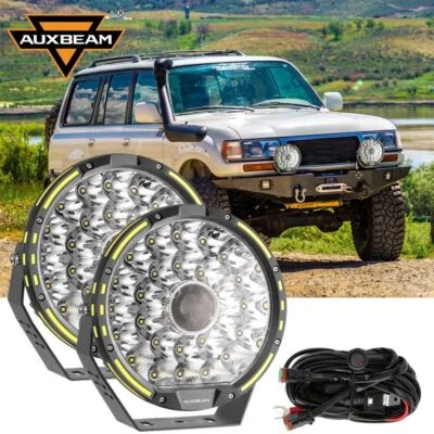 Auxbeam 9" 360-PRO LED Barra de Luz de Trabajo Parachoques Lámpara Antiniebla para Toyota Land Cruiser Foto 1 de 4
