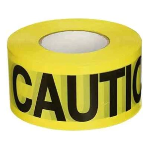 NEW 1 Caution Tape 3 Inch X 656 Feet Bright Yellow W/Bold Black letter,Halloween - Picture 1 of 7