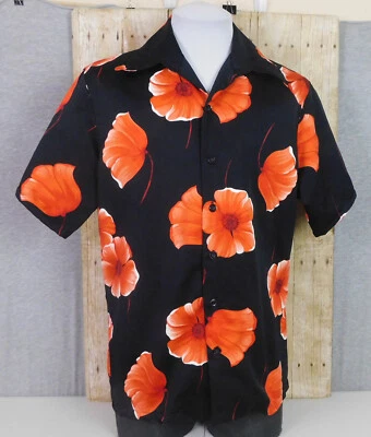 Camisa hawaiana vintage Montgomery Ward para hombre grande manga corta floral poliéster Foto 1 de 4