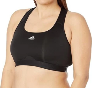 adidas Women's Black Powerreact Training Medium S Padded Sports Bra (HC7492) 2X - Picture 1 of 7
