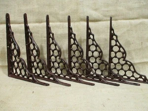 6 Gusseisen große antike Stil Halterungen Gartenhalterungen Regalhalterung Corbels - Bild 1 von 8