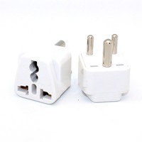 Universal US EU AU UK Switzerland to South Africa Mains Travel Plug Adaptor New