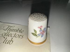 c. 1980s Thimble Collector's Club Royal Adderley "Romance" China thimble EXC - Bild 1 von 4