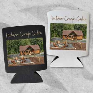 Custom Rental House Can Coolers, Rental Property Beer Coolies, Gift for Guests - Picture 1 of 17