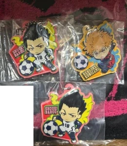 Blue Lock figure rubber key chain Lot 3 set Baro Kunigami mascot Japan m574 10 - Picture 1 of 3