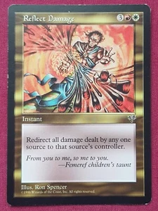 Magic The Gathering MIRAGE REFLECT DAMAGE red/white card MTG - Picture 1 of 2