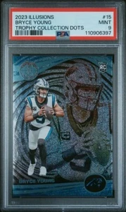 2023 Illusions Bryce Young Trophy Collection Dots ROOKIE RC PSA 9 MINT #15 - Picture 1 of 2