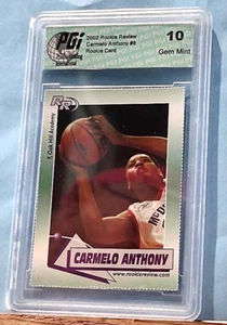 2002 ROOKIE REVIEW MCDONALDS ALL-AMERICAN CARMELO ANTHONY PGI GEM MINT 10 #8 - Picture 1 of 1