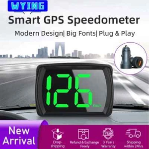 Car Digital GPS Satelite Speedo Speed KMH HUD Head Up Display Universal - Picture 1 of 7