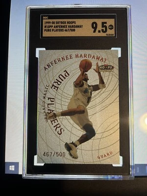 1999-00 Skybox NBA Hoops Anfernee Hardaway Pure Players 467/500 SGC 9.5 MINT+ - Image 1 of 2