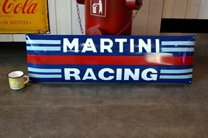 Grande plaque émaillée MARTINI Racing Porsche enamel sign emailschild - Picture 1 of 4