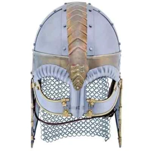 Medieval Viking Chainmail Helmet Battle ready Gjermundbu Chainmail Armor Helmet - Picture 1 of 9