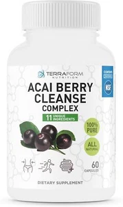 Natural Acai Berry Cleanse – Powerful Antioxidant Cleanse – Liver, Colon & - Picture 1 of 7