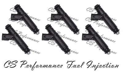 Juego de inyectores de combustible Siemens de actualización de 4 orificios (6) para Jeep-Dodge 99-04 2.5/4.0 Foto 1 de 4