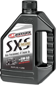 MAXIMA Sxs Synthetic Engine Oil 5W-50 1L - Ester-Fortified 4-Stroke Oil - Picture 1 of 1