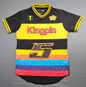 Evolution King Pin Shirt Men's Large Yellow Black Jersey Racing heavy print - Picture 1 of 14