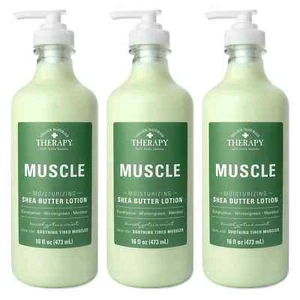 Village Naturals Therapy Muscle Relief Natural Lotion 16 Fl Oz (3-Pack) Fast Shi - Picture 1 of 7