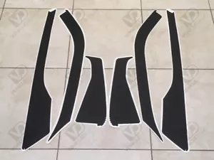 CITROEN DS3 COMPATIBLE DOOR A B PILLAR TEXTURED WEATHER STRIP EXTERIOR VINYLS - Picture 1 of 3