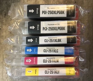 Tintenpatronen für Canon PGI-250XL CLI-251XL Pixma MG5620 MG5520 MG6620 MX922 - Bild 1 von 5