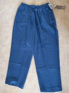 Damen Dauerkarte elastischer Bund türkis Hose Etikett 24W tatsächlich 14-16 NEU - Bild 1 von 3