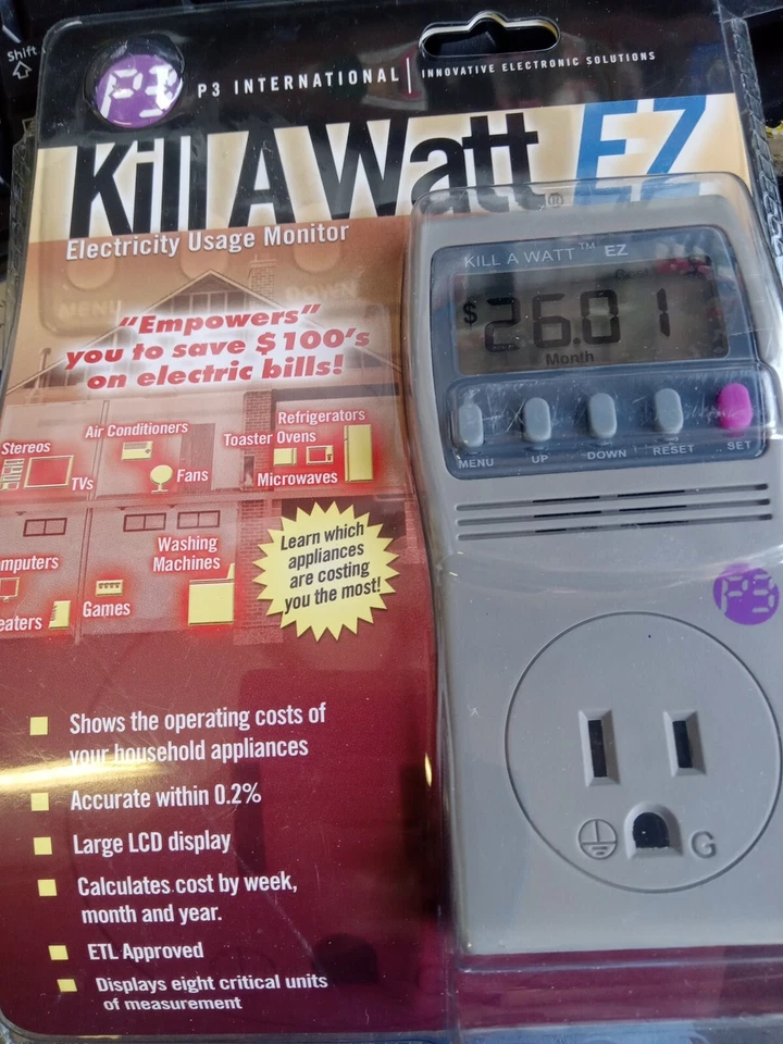P3 International Kill A Watt EZ Electricity Usage Monitor Model P4460 NIP - Image 1 of 1