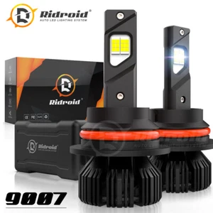 2x 9007/HB5 LED Headlight Bulbs Kit 6000K White High Low Beam Light Super Bright - Picture 1 of 13